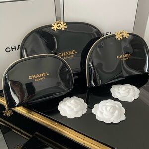 Chanel | Cosmetic Travel Makeup Make-Up Bags
Pouches 3 Piece Set